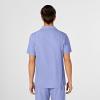 WonderWink Mens Collar Top(Ceil Blue)