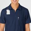 WonderWink Mens Collar Top(Navy)
