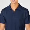 WonderWink Mens Collar Top(Navy)