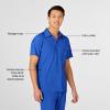 WonderWink Mens Collar Top(Royal)