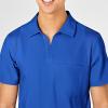 WonderWink Mens Collar Top(Royal)