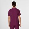WonderWink Mens Collar Top(Wine)