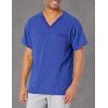 WonderWink Mens Knit Panel V-Neck Scrub Top(Galaxy Blue)