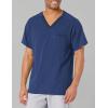 WonderWink Mens Knit Panel V-Neck Scrub Top(Navy)