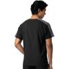WonderWink Mens Men’s Colorblock Scrub Top(Black)