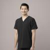 WonderWink Mens Men’s Ez Zip Scrub Top(Black)