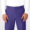 WonderWink Mens Men’s Flat Front Cargo Pant(Grape)