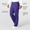 WonderWink Mens Men’s Flat Front Cargo Pant(Grape)