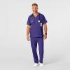 WonderWink Mens Men’s Flat Front Cargo Pant(Grape)