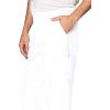 WonderWink Mens Men’s Flat Front Cargo Pant(White)