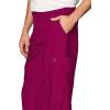 WonderWink Mens Men’s Flat Front Cargo Pant(Wine)