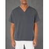 WonderWink Mens Men’s V-Neck Scrub Top(Pewter)