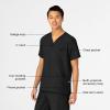 WonderWink Womens 4-Pocket Utility Top(Black)