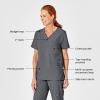WonderWink Womens 4-Pocket Utility Top(Pewter)