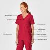 WonderWink Womens 4-Pocket Utility Top(Red)