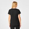 WonderWink Women’s Flex-Back Stylized V-Neck Top(Black)