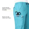 WonderWink Womens Grace Flare Leg Cargo PantMedical Scrubs Pants(Aqua)