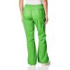WonderWink Womens Grace Flare Leg Cargo PantMedical Scrubs Pants(Green Apple)