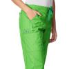 WonderWink Womens Grace Flare Leg Cargo PantMedical Scrubs Pants(Green Apple)