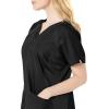 WonderWink Women’s Origins Lima Women’s Scrub Top(Black)