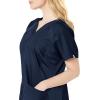 WonderWink Women’s Origins Lima Women’s Scrub Top(Navy)