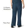 WonderWink Women’s Scrubs Romeo Six-Pocket Flare Leg Pant – XS-5XL, 6 Pockets, Elastic Waistband with Convertible Drawstring(Caribbean)