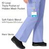 WonderWink Women’s Scrubs Romeo Six-Pocket Flare Leg Pant – XS-5XL, 6 Pockets, Elastic Waistband with Convertible Drawstring(Ceil Blue)