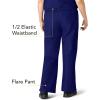 WonderWink Women’s Scrubs Romeo Six-Pocket Flare Leg Pant – XS-5XL, 6 Pockets, Elastic Waistband with Convertible Drawstring(Galaxy Blue)