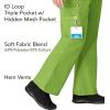 WonderWink Women’s Scrubs Romeo Six-Pocket Flare Leg Pant – XS-5XL, 6 Pockets, Elastic Waistband with Convertible Drawstring(Green Apple)