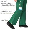 WonderWink Women’s Scrubs Romeo Six-Pocket Flare Leg Pant – XS-5XL, 6 Pockets, Elastic Waistband with Convertible Drawstring(Hunter Green)
