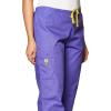 WonderWink Women’s Scrubs Romeo Six-Pocket Flare Leg Pant – XS-5XL, 6 Pockets, Elastic Waistband with Convertible Drawstring(Lavender)