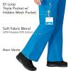 WonderWink Women’s Scrubs Romeo Six-Pocket Flare Leg Pant – XS-5XL, 6 Pockets, Elastic Waistband with Convertible Drawstring(Malibu Blue)