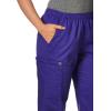 WonderWink Women’s Tall Wonderwork Women’s Pull-On Cargo Scrub Pant Tall(Grape)