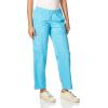 WonderWink Women’s Tall Wonderwork Women’s Pull-On Cargo Scrub Pant Tall(Light Turquoise)