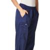 WonderWink Women’s Tall Wonderwork Women’s Pull-On Cargo Scrub Pant Tall(Navy)