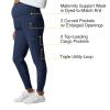 WonderWink Women’s W123 Maternity Jogger Scrub Pant(Navy)