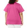 WonderWink Women’s Wonderwork Women’s Mock Wrap Scrub Top(Fuchsia)
