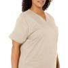 WonderWink Women’s Wonderwork Women’s Mock Wrap Scrub Top(Khaki)