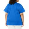 WonderWink Women’s Wonderwork Women’s Mock Wrap Scrub Top(Royal)