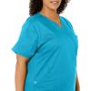 WonderWink Women’s Wonderwork Women’s Mock Wrap Scrub Top(Teal)