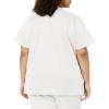 WonderWink Women’s Wonderwork Women’s Mock Wrap Scrub Top(White)