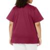 WonderWink Women’s Wonderwork Women’s Mock Wrap Scrub Top(Wine)