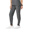 W123 Women’s Comfort Waist Cargo Jogger Scrub Pant(Charcoal Heather)