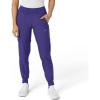 W123 Women’s Comfort Waist Cargo Jogger Scrub Pant(Grape)