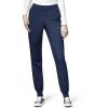 W123 Women’s Comfort Waist Cargo Jogger Scrub Pant(Navy)