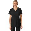 Wink Scrubs for Women, W123, Maternity V-Neck Tops with 5 Pockets(Black)