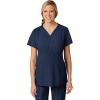 Wink Scrubs for Women, W123, Maternity V-Neck Tops with 5 Pockets(Navy)