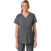 Wink Scrubs for Women, W123, Maternity V-Neck Tops with 5 Pockets(Pewter)