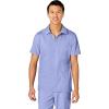 WonderWink Mens Collar Top(Ceil Blue)