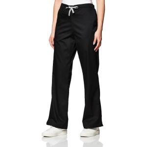 Wink WonderWORK Scrubs for Women, Flare Leg Scrub Pants(Black)